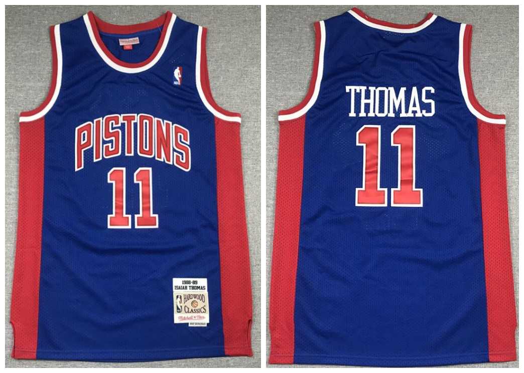 Pistons 11 Isiah Thomas Blue 1988-89 Hardwood Classics Jersey,We sell and wholesale Pistons 11 Isiah Thomas Blue 1988-89 Hardwood Classics Jersey on line form chian!